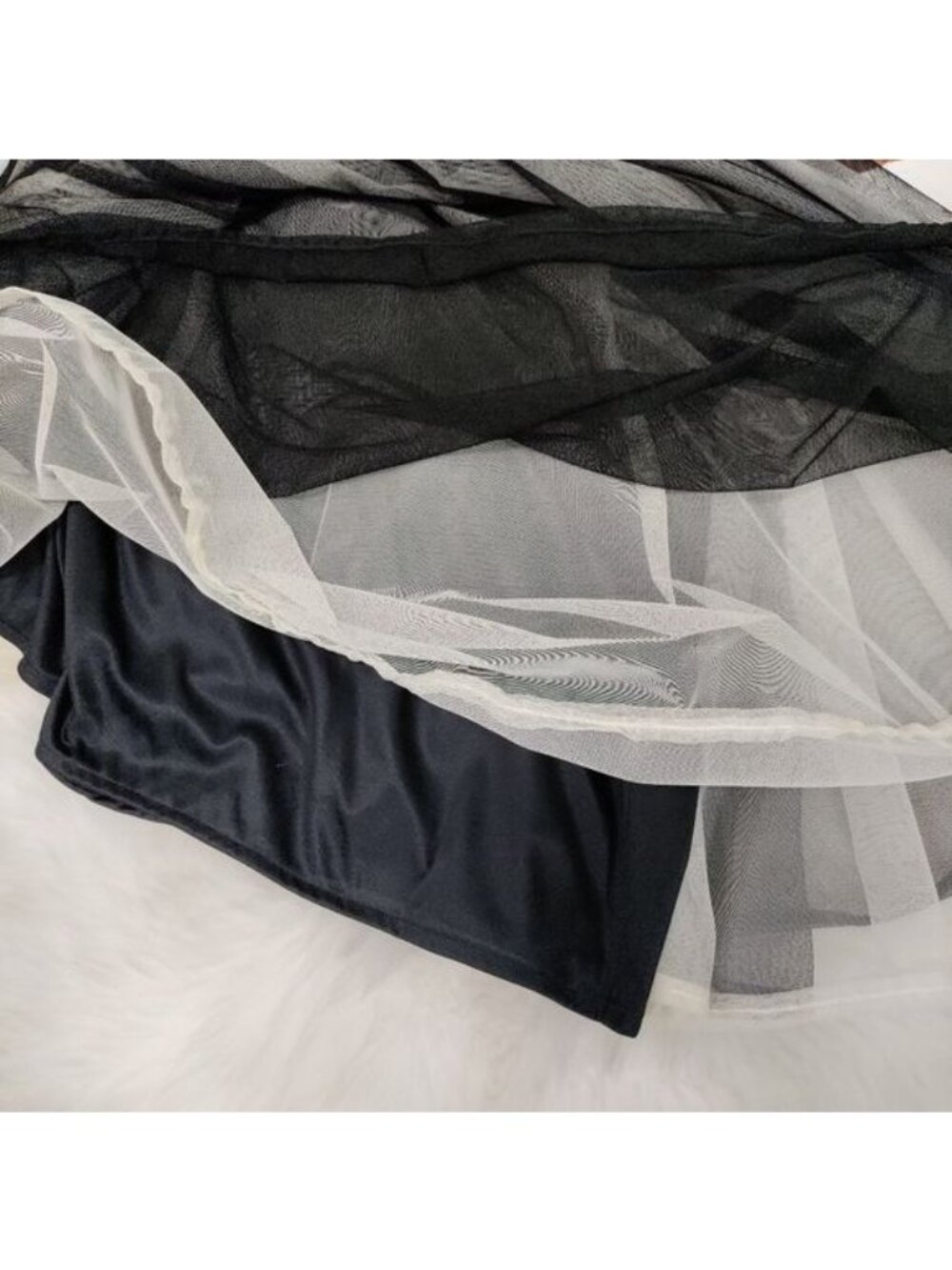 Alexia Admor New York Size 6 Long Full Length Whimsy Glam Grunge Tulle Skirt - Picture 5 of 14
